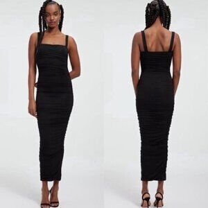 Good American Slinky Jersey Maxi Tank Dress